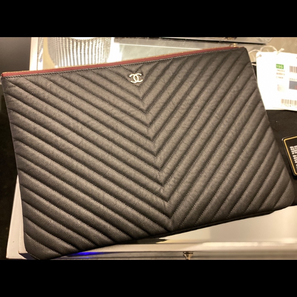 Brand New Chanel O-Case Clutch Handbag